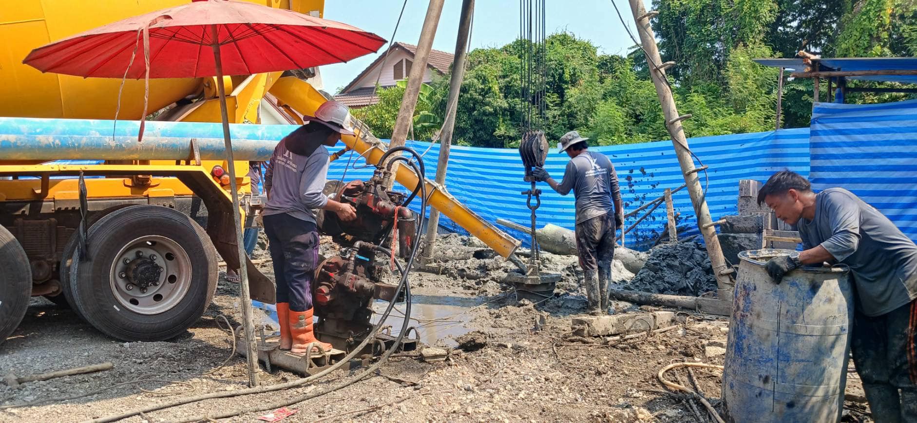 งานสำรวจดิน Soil Boring Test ไมโครไพล์